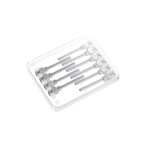 10pcs 12Gauge Stainless Steel Dispensing Needles, 1" Blunt Tips Luer Lock for Thick Liquids, Lab Use