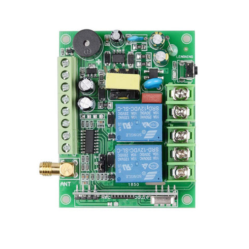 fushionsea 110V 220V 10A 85V-250V 433MHz Motor Wireless Remote Control Switch AC High Power Roller Shutter Door