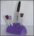 Test Tube Rack for 13mm Tubes, Holds 12 Tubes, Fun Hedgehog Design (Grape)