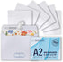 MOS A2 Invitation Envelopes – 4-3/8" X 5-3/4" White Self Seal Mailing Envelopes (500 Count) – 120GSM/32LB Heavy Duty