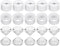 uxcell 10 pcs 20mm LED Lens 60 Degree with White Holder for 1W 3W High Power LED Light