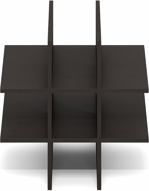 9-Compartment Furinno Cubicle Cube Insert, Cube Organizer, Geometric Shelf Accessory, Fits into Furinno Triple Thick