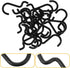 24pcs Gadpiparty Heavy Duty Iron Wire Pegboard J Hooks for Hanging Tools, Compact Dark Peg Wall Hooks for Workshop