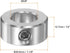 Shaft Collar 5/8" Bore 304 Stainless Steel Set Screw Shaft Collars, 1-1/8" OD, 1/2" Width, for Wheel Barrow Axle, Gearbox Assemblies, Machine Tools, Industry