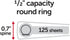 OfficeMax Durable Round Ring Binders, 1/2", Black