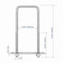 4 Sets 304 Stainless Steel Square U-Bolts, 3.15" Inner Width with Nuts for Trailer Accessories