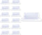 Y YOMA 12 Pack Plastic Hanging File Folder Tabs with Inserts, 1/5-Cut Adjustable Decorative Tab for Office Supplies,