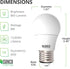 Sunco Lighting 10 Pack A15 LED Bulb Dimmable Refrigerator Appliance Bulbs 8W Equivalent 60W 3000K Warm White 800 LM, E26 Medium Base, Instant On, Super Bright, Indoor Outdoor Light - UL by Sunco Lighting