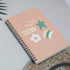 Yansanido Spiral Notebook, 4 Pcs A5 Cherry Design Hardcover, 80 Sheets - 160 Pages for Study Notes