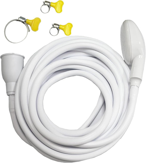 Dakexiong 5m/16.4ft Portable Sink Hose Faucet Sprayer Sink Spray Rubber Hose Shampoo Sprayer
