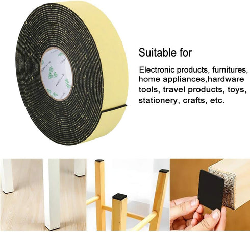 High Density Foam Insulation Tape, Waterproof, Seal for Plumbing, HVAC, Weather Stripping for Doors