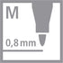 STABILO Fineliner pointMax, Pack of 4, Ice Green, Light Green, Pink, Lilac, 0.8mm Medium Tip, Water Based Quick Dry Ink