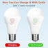 Neporal MagicGlow Rechargeable Light Bulbs, 3000-6000K, E12, 2 Count