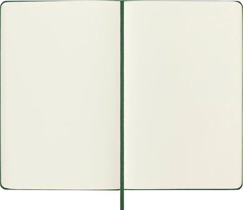 Moleskine Classic Notebook, Hard Cover, Large (5" x 8.25") Plain/Blank, Myrtle Green, 240 Pages