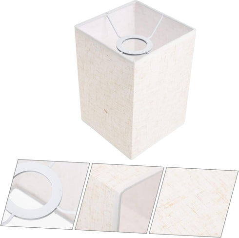 Linen Lampshade Drum Pendant Light White Chandelier Nightstand Decor Cloth Lampshade Spider Lamp Shade s for Floor