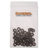 Colored Nylon Finishing Washers, 50 Pack (Chocolate Brown) 0.530 Inch Diameter Round Top for KYDEX Holsters, Home
