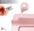 Pink Mini Desktop Whiteboard, 8x6 Inches Pure Glass - Small Slope Slick Desk White Board for Office Home Schooling