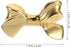 50x31x25mm Brass Bowknot Drawer Handle Cabinet Knob, Metal Pull for Cupboard, Wardrobe, Shoe Cabinet and Bedside Table