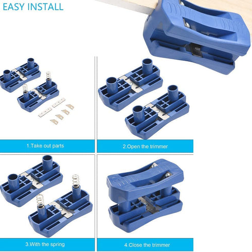 Edge Banding Trimmer, Wood Double Veneer Laminate Edge Trimmer for Woodworking, Manual Trimming Tool
