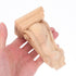 4.32 2.36 1.57 Inch Luxshiny Hand Carved Wood Corbel: Solid Wood Roman Column Head Decorative Shelf Brackets
