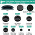 Rubber Grommet Kit 170 Pack - Black Firewall Assortment, 7 Sizes for Electrical, Plumbing, Automotive, Home Improvement