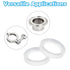 20pcs 22mm 15.9mm PATIKIL Tri Clamps Gasket, OD ID Sanitary TC Tri Clamps Gasket Tri Pipe Silicone Ferrule Washers Tube