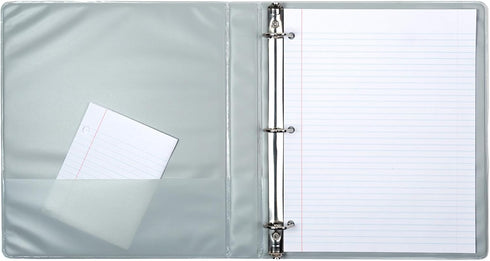 Yoobi 1 Inch Marble Binder & 8-Tab Divider Set - 4-Pack 3-Ring Binder with Pockets, Perfect for School or Office