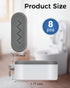 8 PCS Universal Toilet Seat Bumpers for Bidet,Toilet Lid Rubber Bumpers,Strong Adhesion Toilet Seat Spacers Bidet