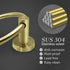 Gold Towel Ring Hand Towel Holder for Bathroom Wall Mounted Bathroom Towel Holder,Bathroom Towel-Racks,Bathroom Hardware Simple Round Towel Hanger SUS 304 Stainless Steel (Brushed Gold Towel Ring) by ZGELIN