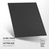 Binditek 200 Pack 12 Mil Polycover, Midweight Binding Covers, Lightly Textured Sand Finish, 8-1/2" x 11", Black