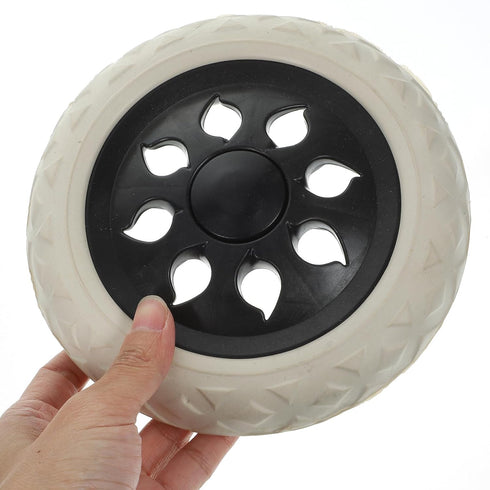 6.3 Inch 2 Pack EXCEART Heavy Duty Shopping Cart Caster Wheels Replacement for Trolley Utility Cart Rubber Rolling