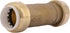 SharkBite 3/4 Inch PVC Slip Coupling, Push to Connect Brass Plumbing Fitting