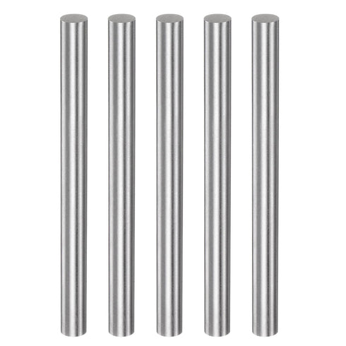 HARFINGTON 5pcs Round Rods, 7.9mm x 100mm High Speed Steel (HSS) Lathe Bar Stock DIY Craft Tools for Turning, Facing,