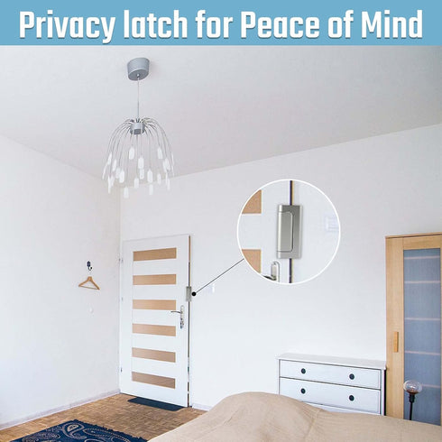 GreaTalent 2PACK Home Security Door Reinforcement Lock Childproof, Add High Security to Home Prevent Unauthorized
