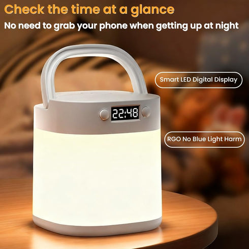 realexist Dimmable Touch Night Light for Baby Nursery, Small Cordless Lamp, Portable Rechargeable Battery Operated