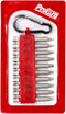 Assorted 10 Pieces Screwdriver Bits, 2 In. Square #1, #2, #3, S2 Steel