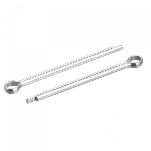 uxcell 30Pcs Split Cotter Pin, 2.5mm x 40mm Stainless Steel Clip Fastener for Automotive, Mechanics, Silver Tone