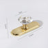 PILYON 2 Pack Kitchen Cabinet Knobs Crystal Handle Gold Zinc Alloy Bedside Table Handle Wardrobe Cabinet Drawer Knob
