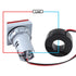3 in 1 Digital Ammeter Voltmeter, 60-500V 0-100A, 22mm Square Screen with Transformer, LED Display