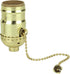 Aspen Creative 21302A Pull Chain Lamp Socket in Polished Brass