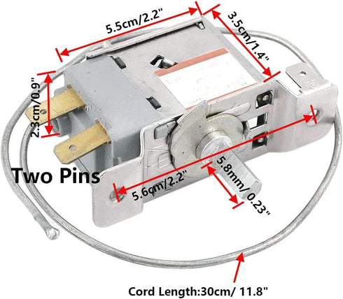 AC 220V WPF22A 2 Pin Terminals Refrigerator Thermostat Freezer Temperature Controller