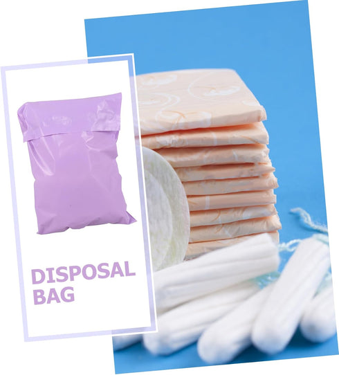 300pcs Beaupretty Menstrual Disposal Pouches for Women Leak Sanitary Bags Self-Sealing Tampon Storage Bags Compact