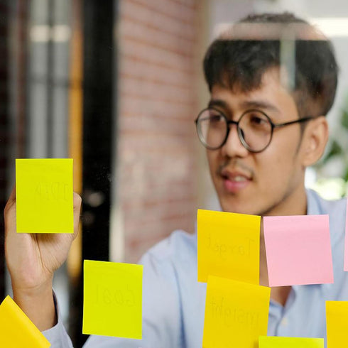 Sticky Notes, 3x3 Inches, Bright Colors Adhesive Sticky Pads, 80 Sheets/Pad, 8 Pads/Pack for Office, Home, School.