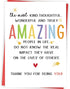 Zyulin Cute Thank You Card for Best Friend Bestie, Appreciation Gifts for Teacher