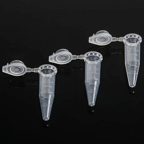 Microcentrifuge Tubes - 1.5ml PCR Tube with Snap Cap, 500 Pcs