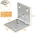 LOSYHU 20PCS 2"x2"x2", 50MM 2Inch 90 L Brackets Corner Bracket Heavy Duty Corner Brace for Wood, Right Angle Brackets