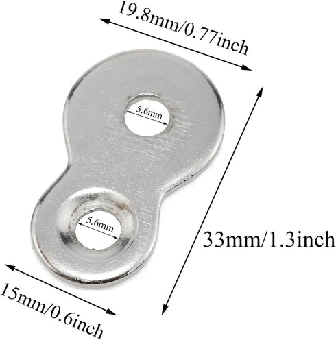 Figure 8 Fastener, Table Top Fasteners Desktop Connector Hardware with Screws - 20pcs