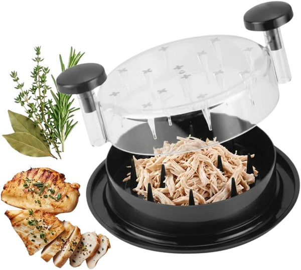 Generic Chicken Shredder Tool Twist BPA-Free Manual Meat Shredder with Clear Lid &