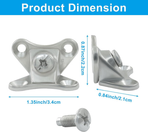 BokWin 12 Pack Butterfly Corner Brace Detachable Corner Brace L Bracket - Metal Right Angle Brackets for Wood Furniture