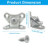 BokWin 12 Pack Butterfly Corner Brace Detachable Corner Brace L Bracket - Metal Right Angle Brackets for Wood Furniture